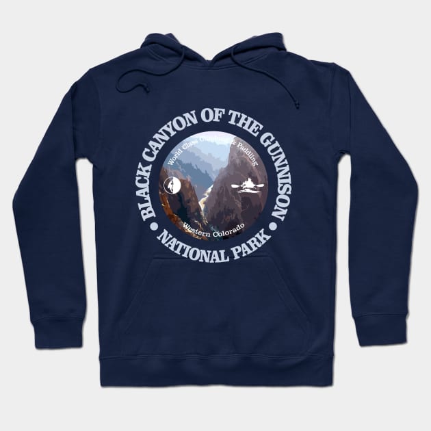 Black Canyon of the Gunnison (rd) Hoodie by grayrider